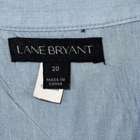 Lane Bryant Tunic Shirt Size 20 Oversized  Long Sleeve Like New - Picture 14 of 16